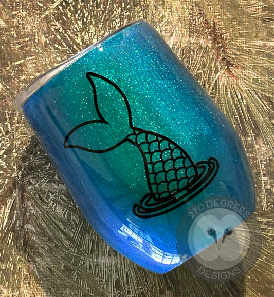 Mermaid - 12 oz. Wine Tumbler