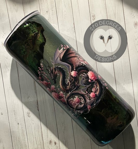 Chrome Dragon - 20 oz. Skinny Tumbler