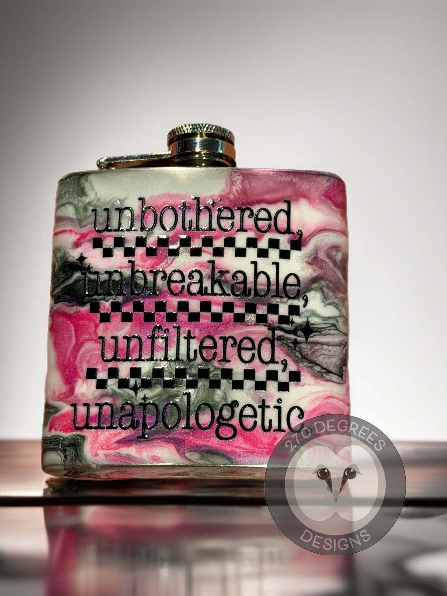 7 oz. Stainless Steel Flask with Funnel