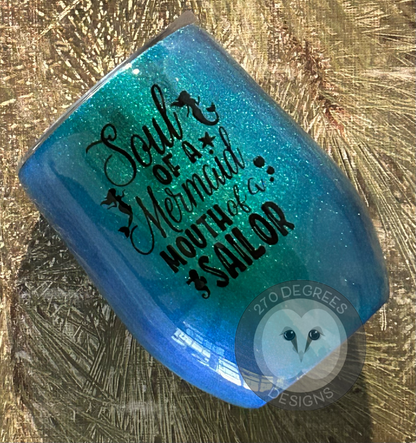 Mermaid - 12 oz. Wine Tumbler