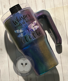 Let it Be - 20 oz. Curve Tumbler w/handle