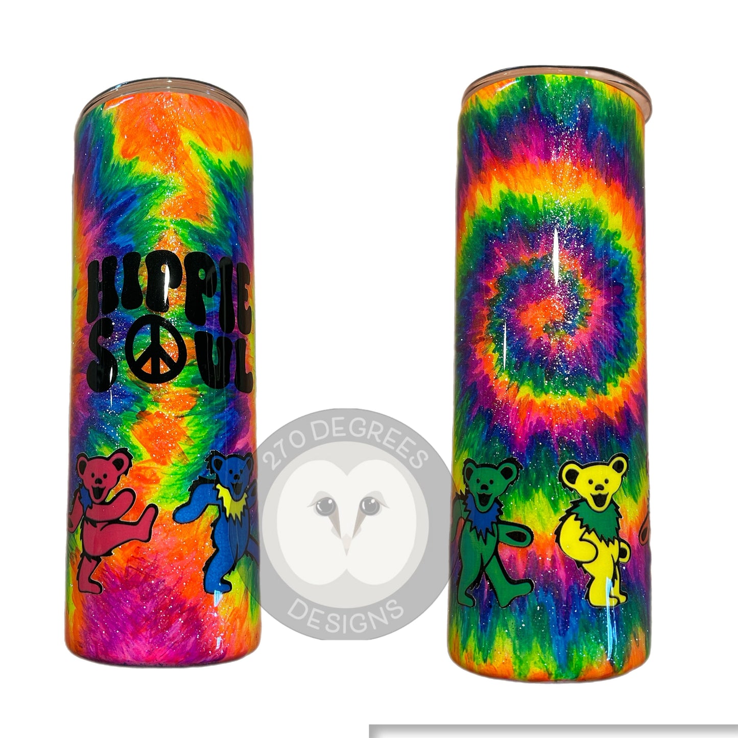 Dead Head Hippie - 20 oz. Skinny Tumbler