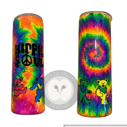Dead Head Hippie - 20 oz. Skinny Tumbler