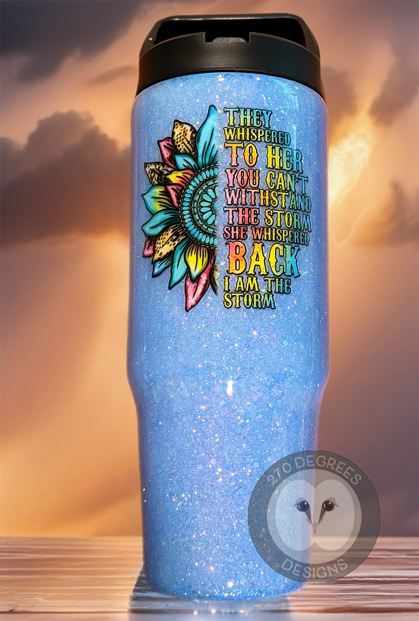 She is the Storm - 30 oz. Clip Mate Tumbler w/handle