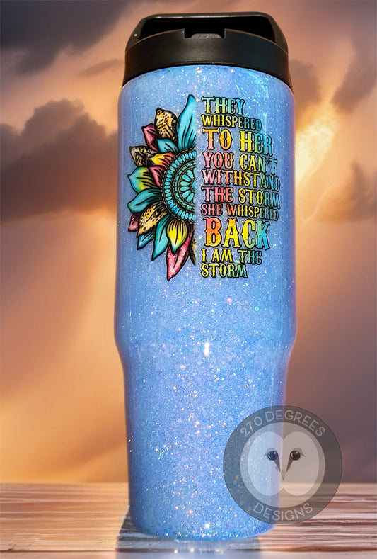 She is the Storm - 30 oz. Clip Mate Tumbler w/handle