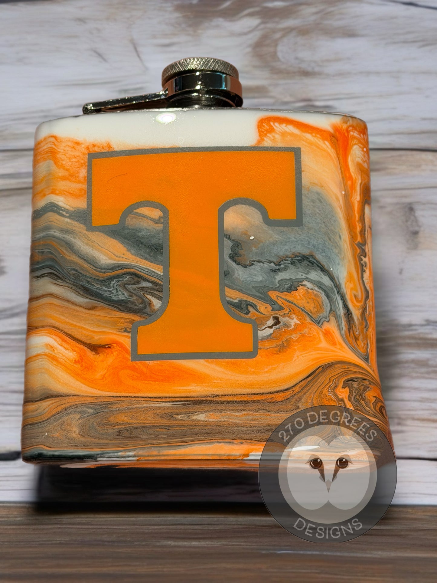 7 oz. Stainless Steel Flask with Funnel