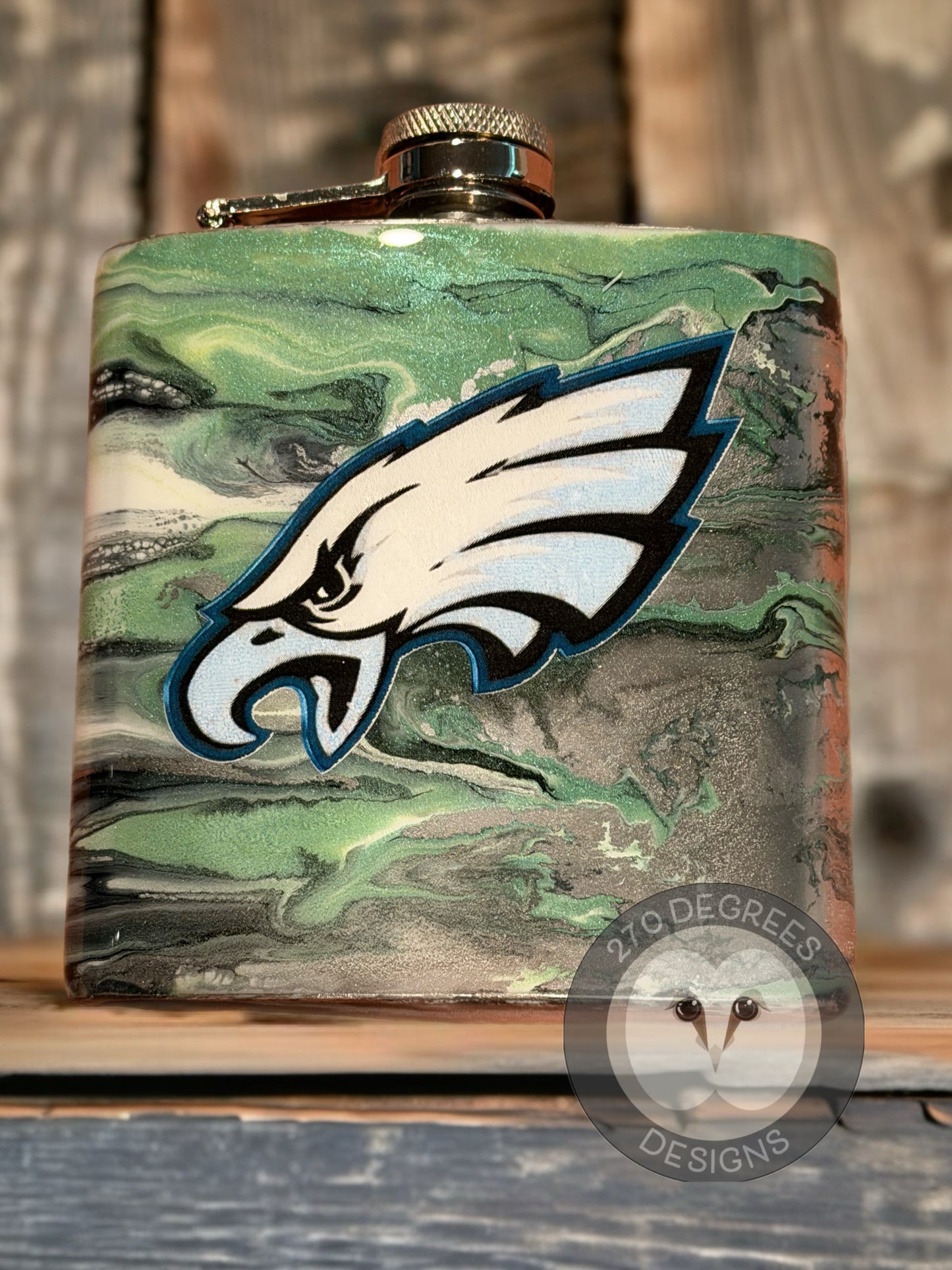 7 oz. Stainless Steel Flask with Funnel