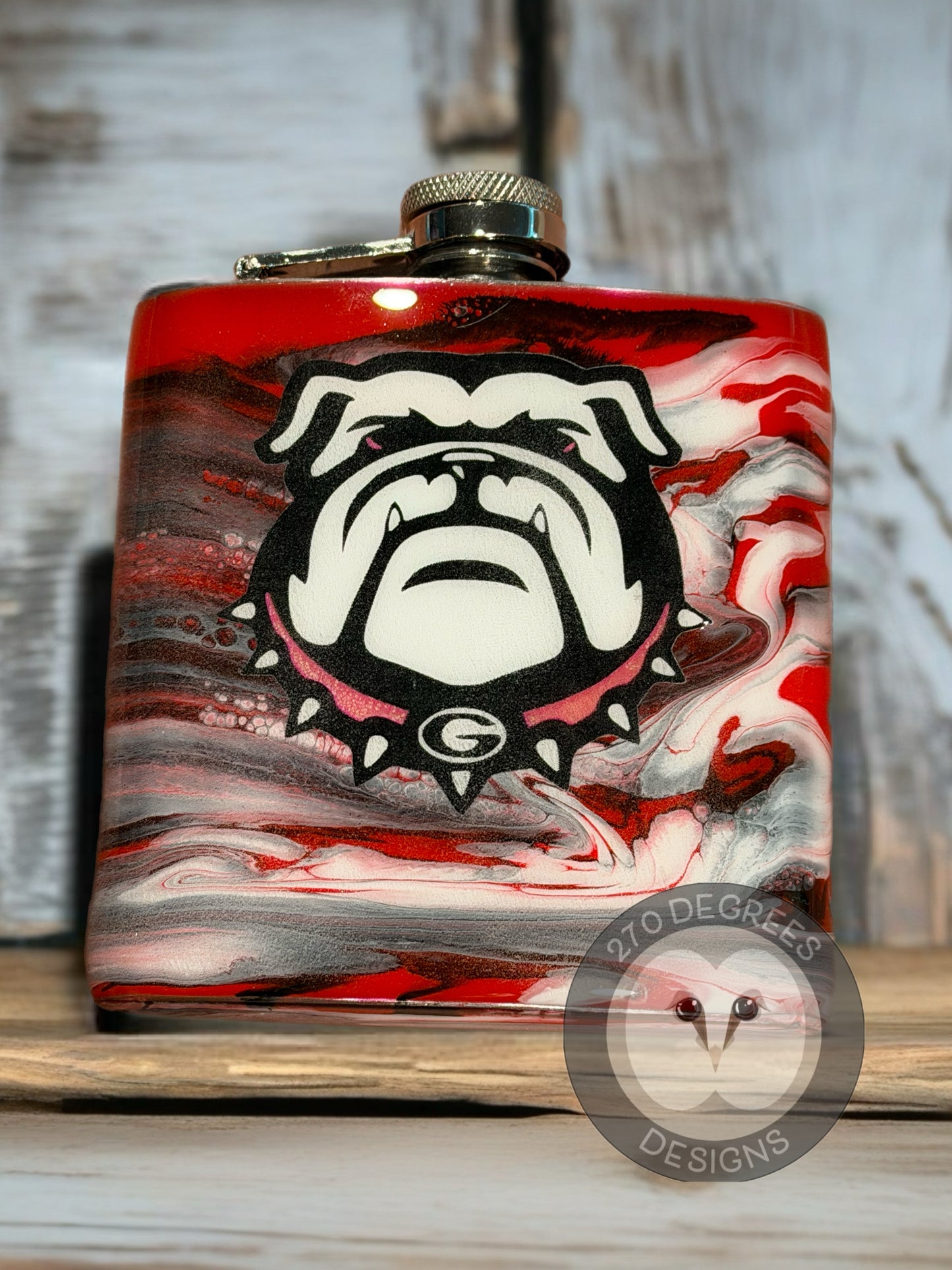 7 oz. Stainless Steel Flask with Funnel