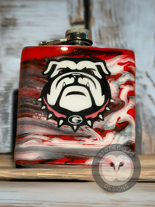 7 oz. Stainless Steel Flask with Funnel