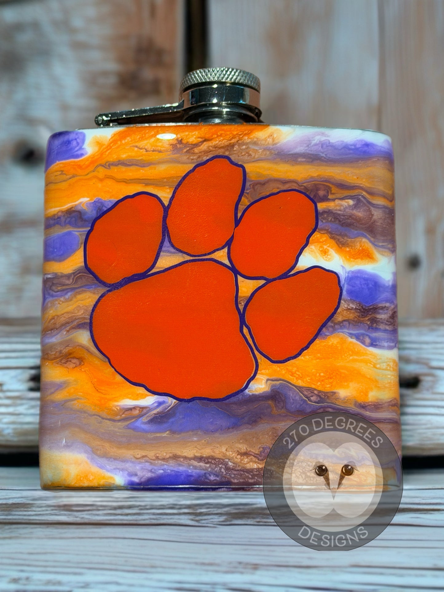 7 oz. Stainless Steel Flask with Funnel